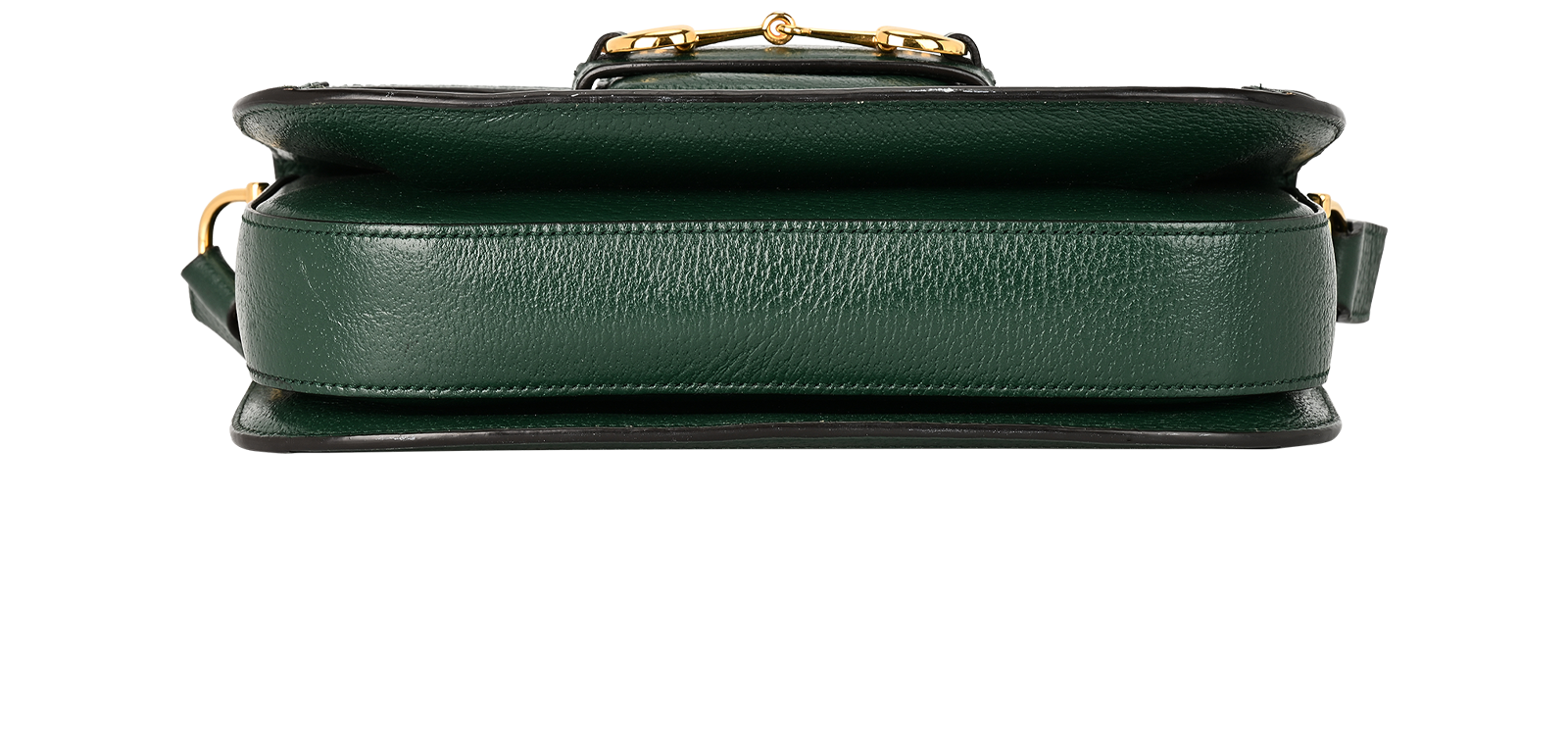 Medium Horsebit 1955, &pound;1,100, Handbags, Beige/Green, Canvas/Leather, Top view